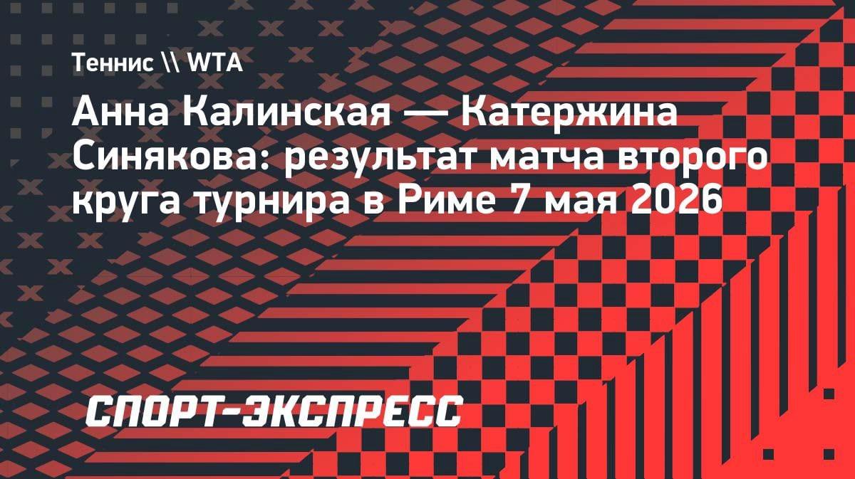 Калинская спасла 9 матчболов и вырвала победу у Синяковой в Риме: волевой камбэк