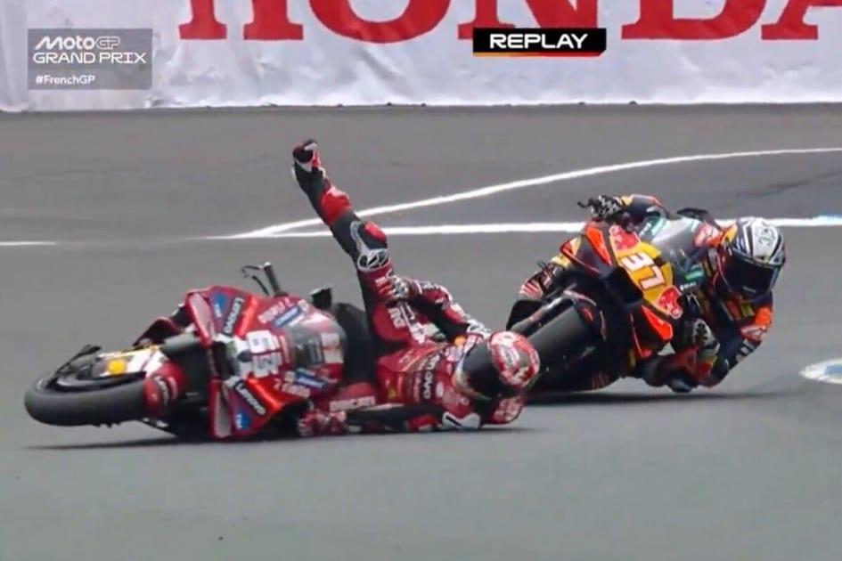 «Это было странно»: Акоста — о падении Баньяи на Гран-при Франции MotoGP