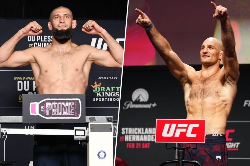 Цифры на весах: Чимаев и Стрикленд прошли взвешивание перед UFC 328