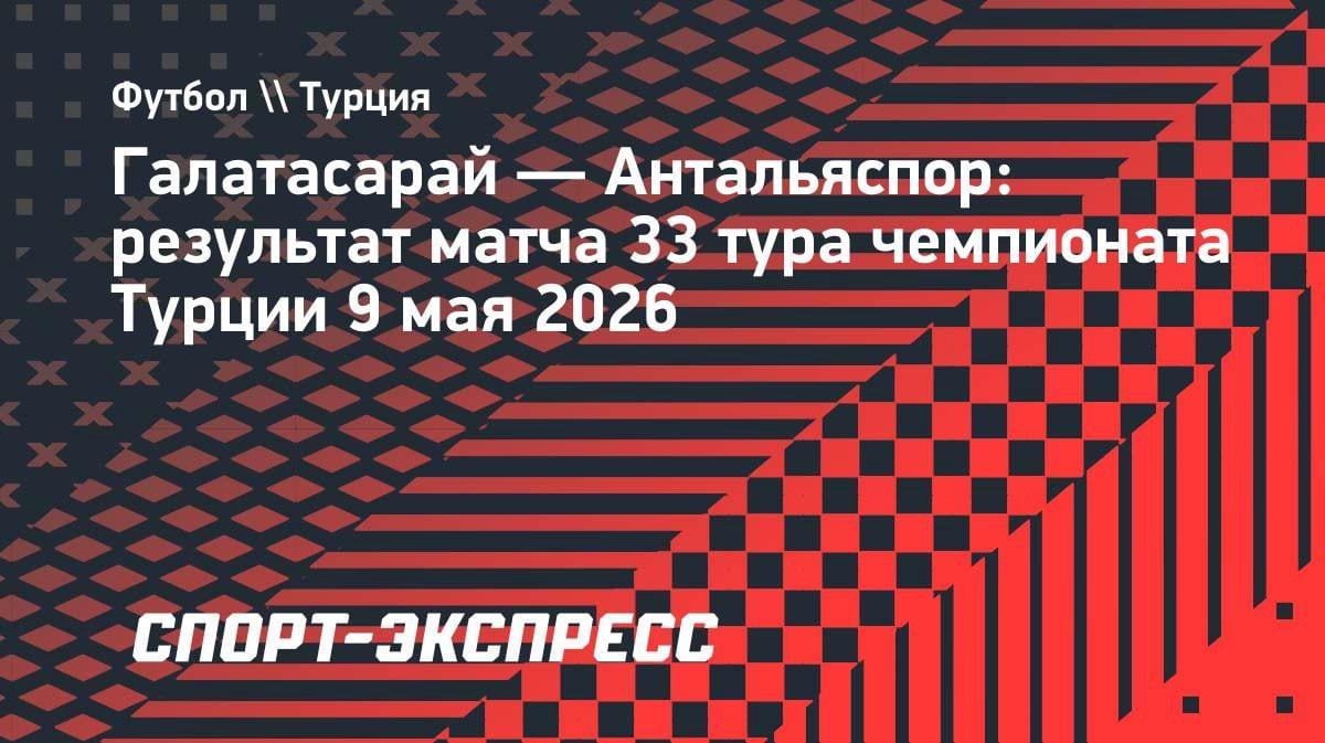 «Галатасарай» оформил чемпионство: разгром «Антальяспора» принёс титул досрочно