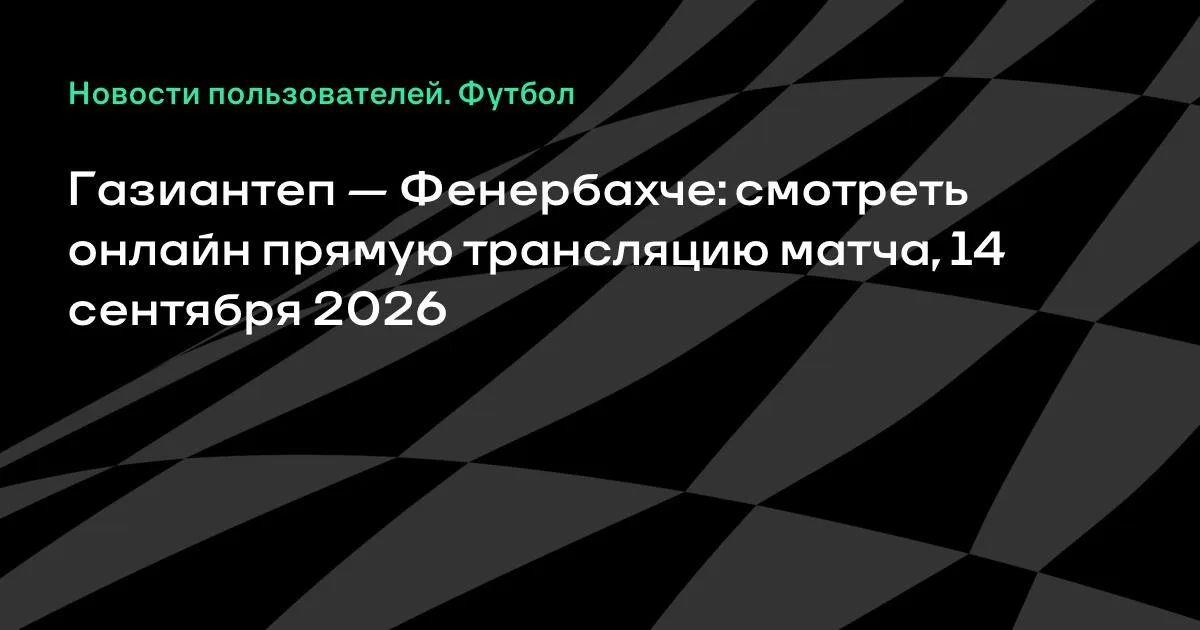 Газиантеп — Фенербахче: прямая трансляция матча 5-го тура Суперлиги