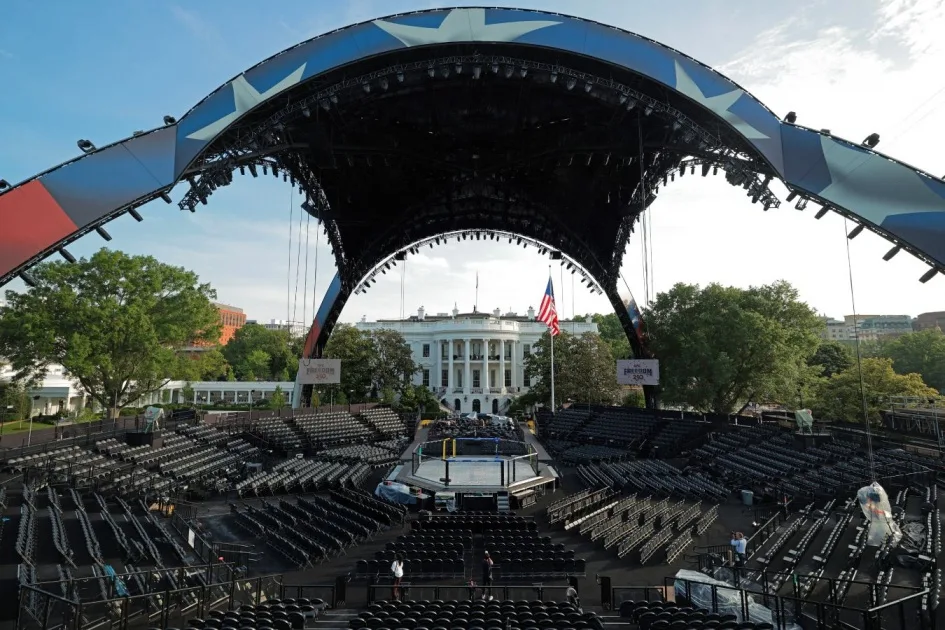 UFC Freedom 250: Завораживающее фото арены за несколько дней до старта