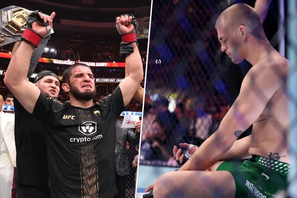 Махачев о победе над Гэрри на UFC 330: «Это был тяжёлый бой, посмотрите на моё лицо»