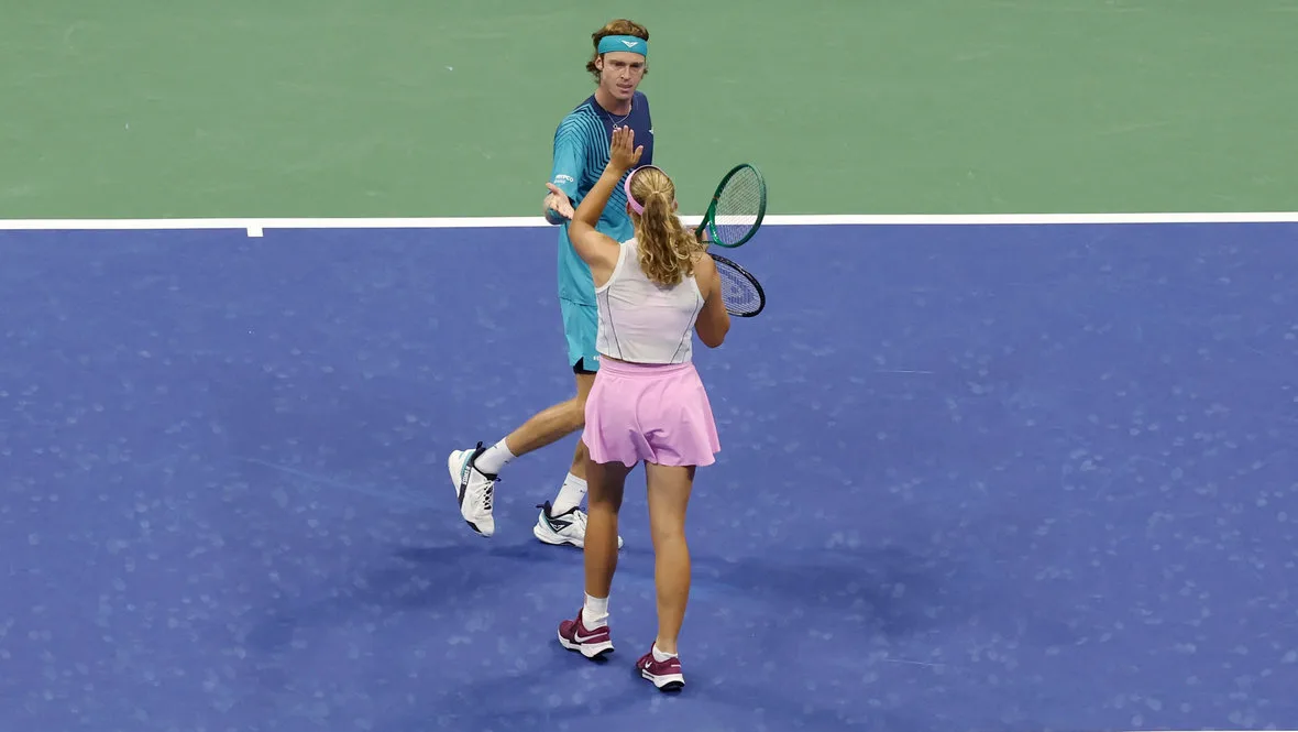 Андреева и Рублев уступили в полуфинале микста на US Open