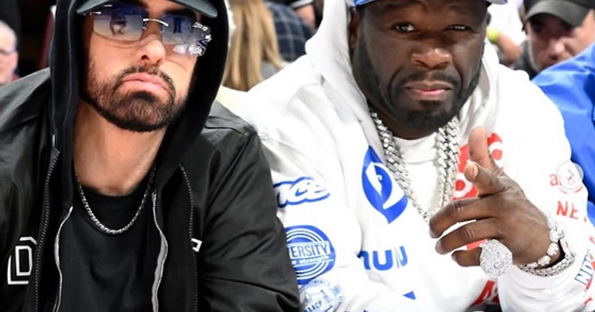 Eminem и 50 Cent зажгли на трибунах: рэп-легенды пришли поддержать «Детройт» в плей-офф НБА