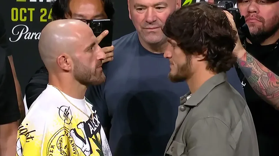 Волкановски и Евлоев устроили дуэль взглядов перед UFC 333