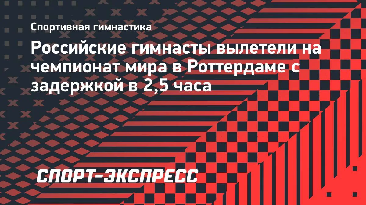 Российские гимнасты летят на ЧМ в Роттердаме с задержкой 2,5 часа